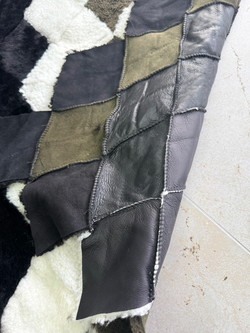 Покрывало меховое ковер из шкуры овчины