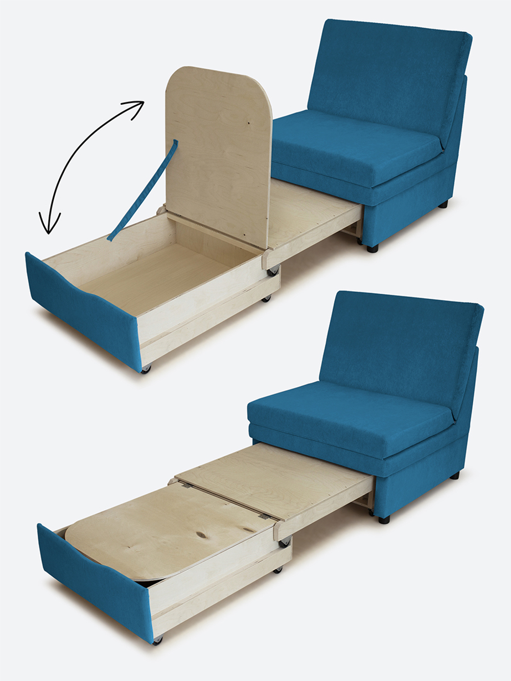 Кресло-кровать "Экономик" 80 см