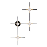 3906/14WL L-VISION ODL20 307 золот/черн/металл Настенный светильник LED 4000K 14W 220V COSTELLA