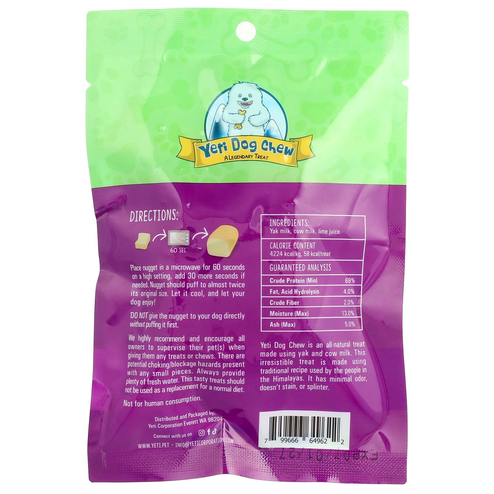 Yeti Dog Chew, Yeti Nuggets, сменная добавка для собак всех размеров, 90 г (3,5 унции)