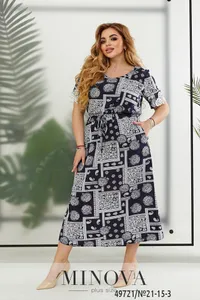 Платье 21-15-3-темно-синий Minova