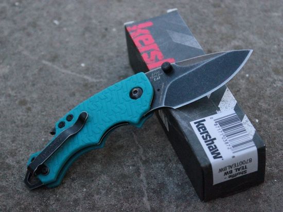 Складной нож KERSHAW Shuffle 8700TEALBW c клинком из стали 8Cr13MoV, рукоять GRN