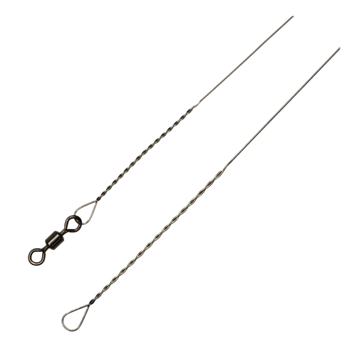 Поводок струна Leader с вертлюгом 0,28 мм, 15 см., 8 кг. (10 шт)