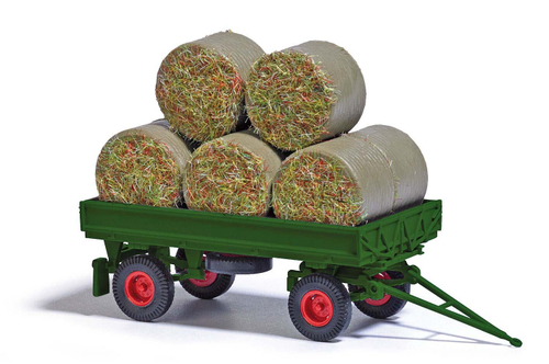 Прицеп IFA HW60 с тюками соломы, HD (H0, 1:87)