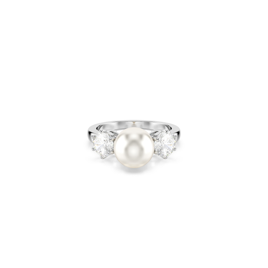 MATRIX:RING 8MM PEARL WHITE/RHS 58