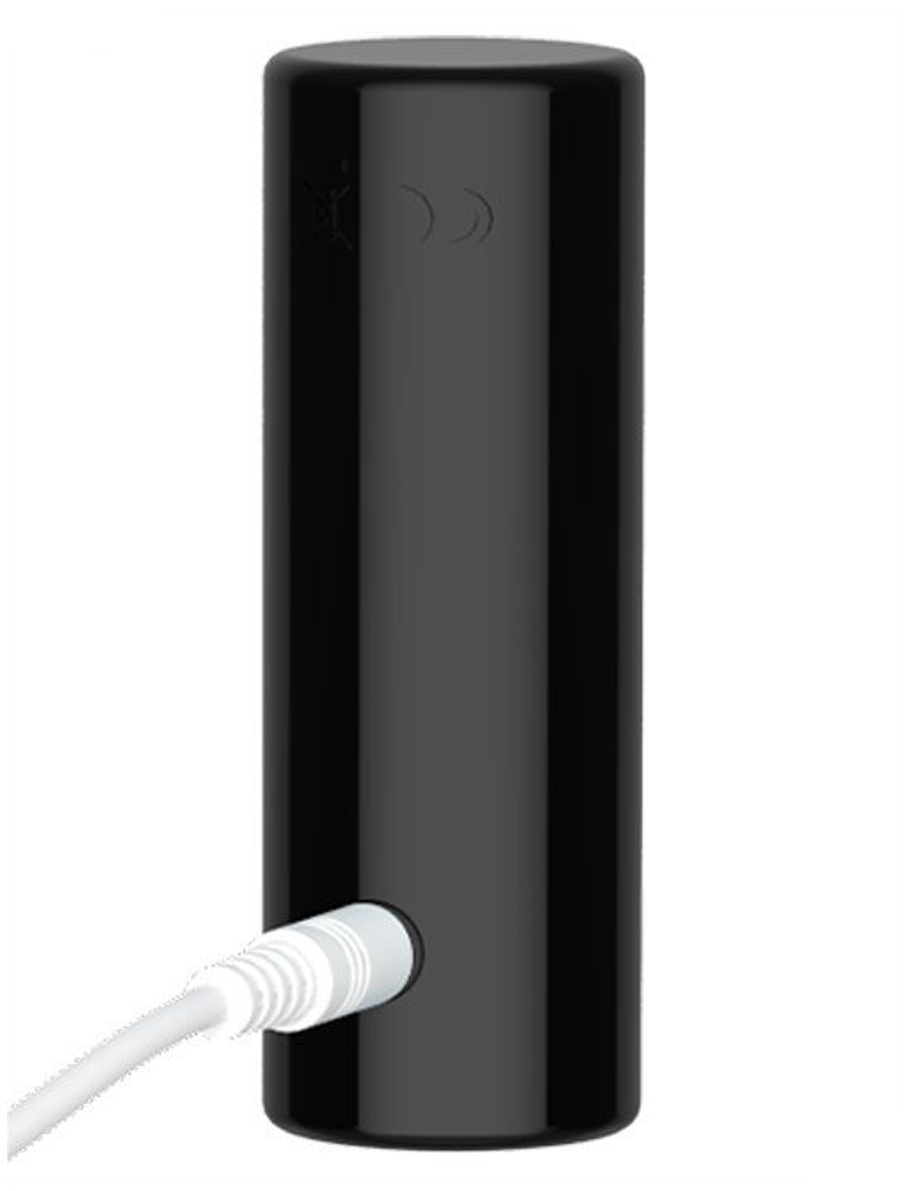 Черная вибропулька на палец Gold Finger в металлическом корпусе (Цвет: черный)