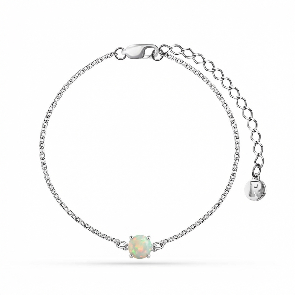 Браслет Вальс с белым опалом