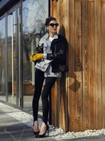 Лосины со штрипками DEW, черный