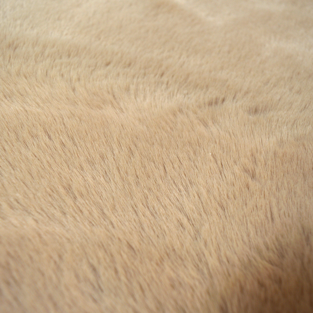 Коврик прикроватный 60*90см, мягкий ворс, полиэстер, бежевый