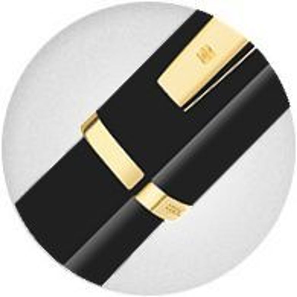 Waterman Exception Slim Black GT перо золото 18Ct F (S0636930)