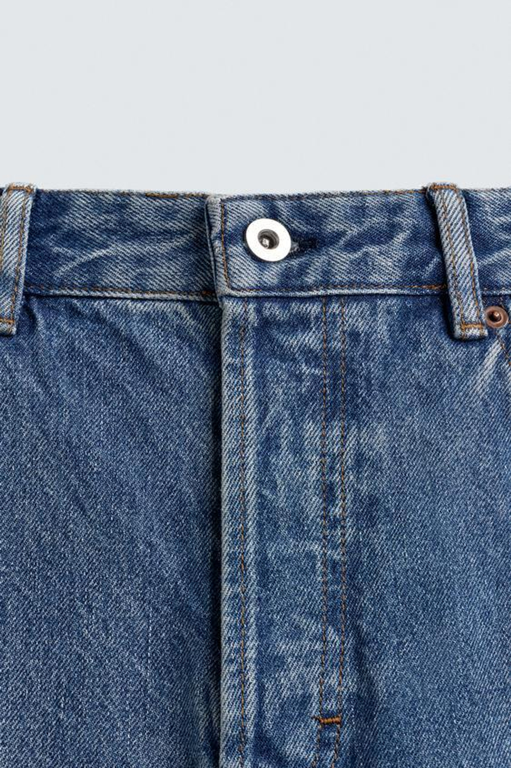 ZARA ДЖИНСЫ STRAIGHT FIT LIMITED EDITION, ВЫЦВЕТШИЙ СИНИЙ