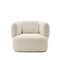 Martina Поворотное кресло в белоснежном цвете с подушкой