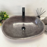 Каменная раковина из речного камня RS-63499 (66*42*16) 0124