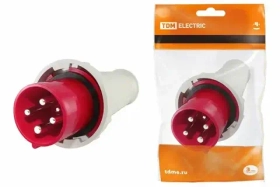 Вилка 034 3P+PE 63A 380B IP54 TDM SQ0601-0007