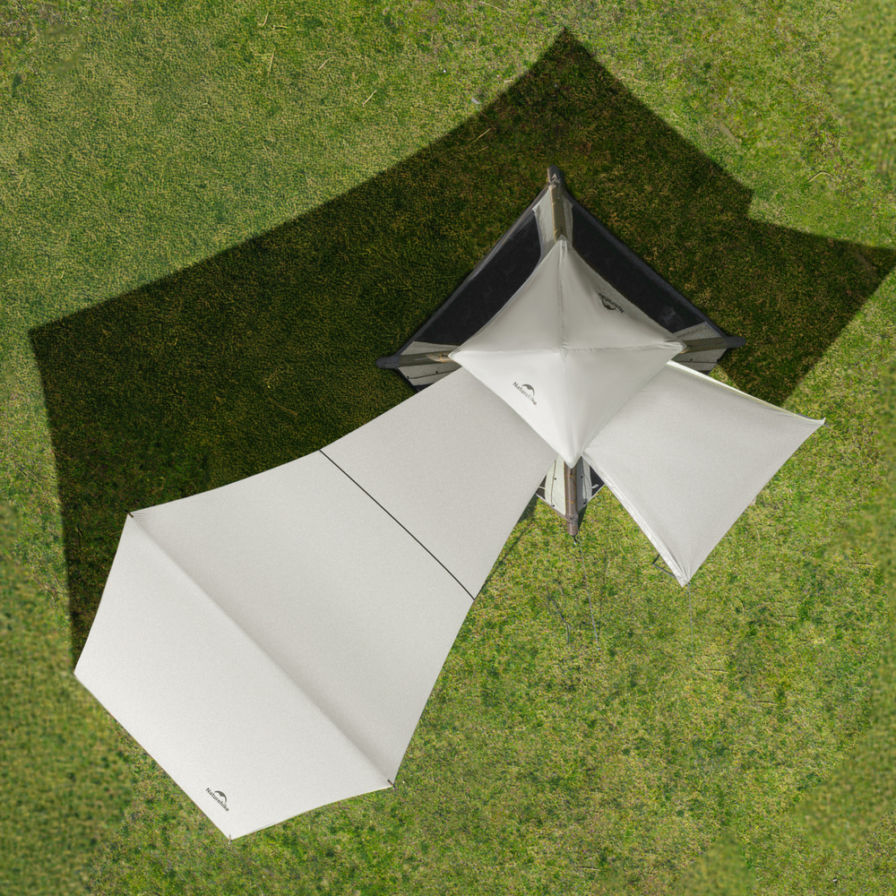 Палатка Naturehike Ango Air Pro, 4-местная, быстросборная, надувной каркас, коричневая