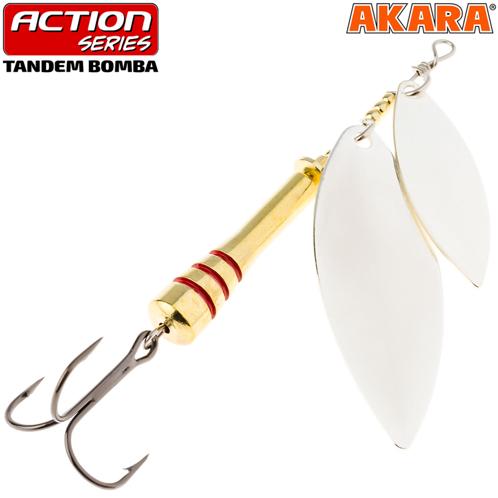 Блесна вращающаяся Akara Action Series Tandem Bomba 1/3 15 гр. 1/2 oz. A19