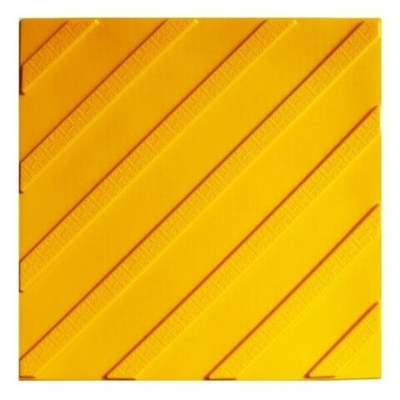 Самоклеящаяся тактильная плитка из ПВХ Премиум 300х300х6 мм риф в линию 1-3 шт.