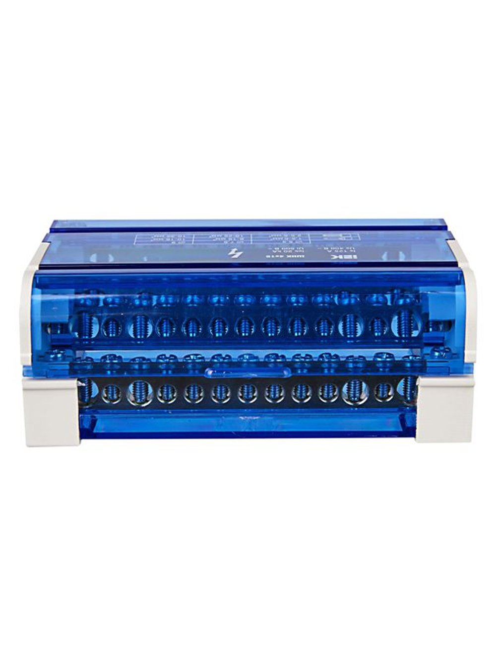 Шина на DIN-рейку в корпусе (кросс-модуль) ШНК 4х15 3L+PEN IEK YND10-4-15-125