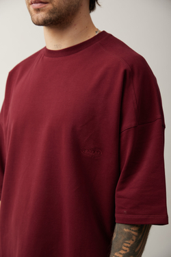 Футболка OVER бордо