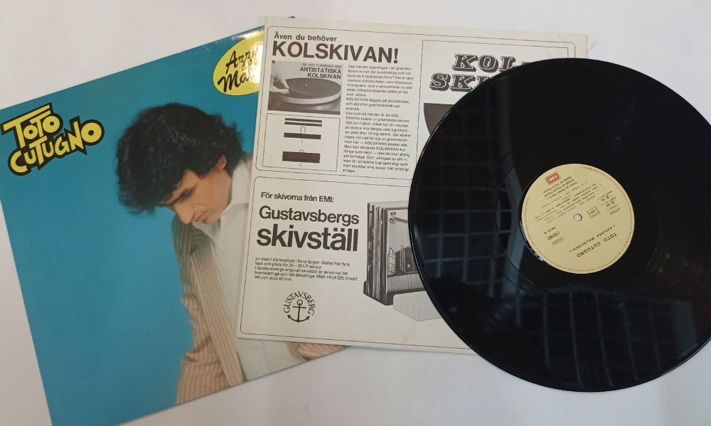 Винтажная виниловая пластинка LP Toto Cutugno Azzurra Malinconia (Italy 1986)