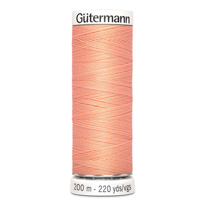 01 Нить Sew-All 100/200 м для всех материалов, 100% полиэстер Gutermann 748277 (586 спелый персик)