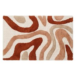 Коврик для ванной Flow терракотового цвета из коллекции Ethnic, 50x80 см