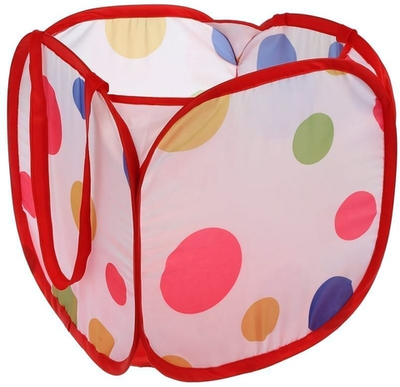 Корзина для игрушек Цветной горошек, 31*31*32см