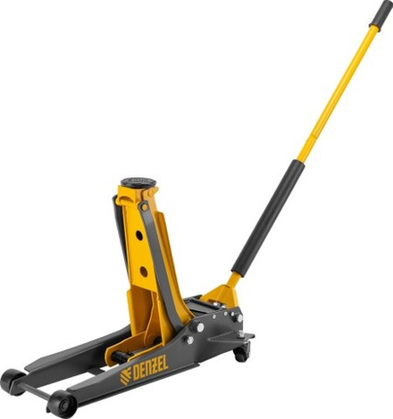 Домкрат подкатной Denzel 51271 гидравлический 3 т, 85-610 мм, низкий подхват SUV