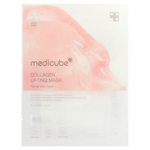 Medicube, подтягивающая маска для лица с коллагеном, 1 шт., 27 г (0,95 унции)