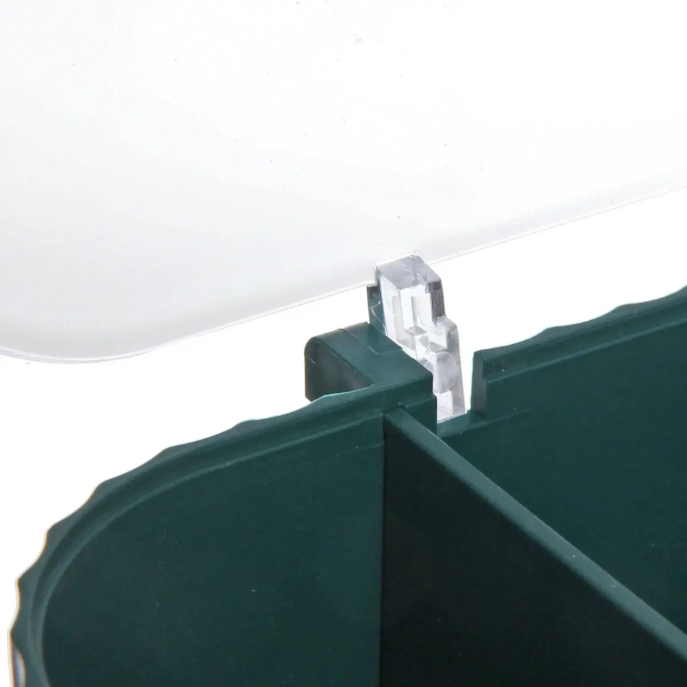 Органайзер для хранения ватных дисков «ПИАНОНО», цвет бирюзово - зелёный, 21*8,5*9см (коробка)