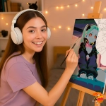 Картина по номерам Cyberpunk: Edgerunners Ребекка