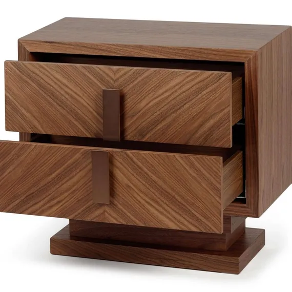 Прикроватная тумба Alpi 60х41 см, шпон ореха