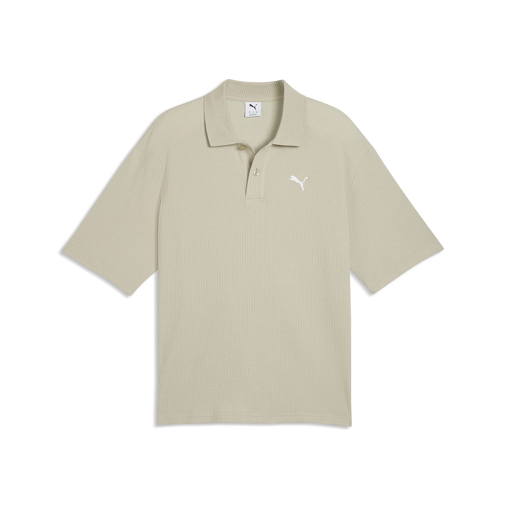 Мужское поло PUMA Wardrobe Essentials Boxy Waffle Polo