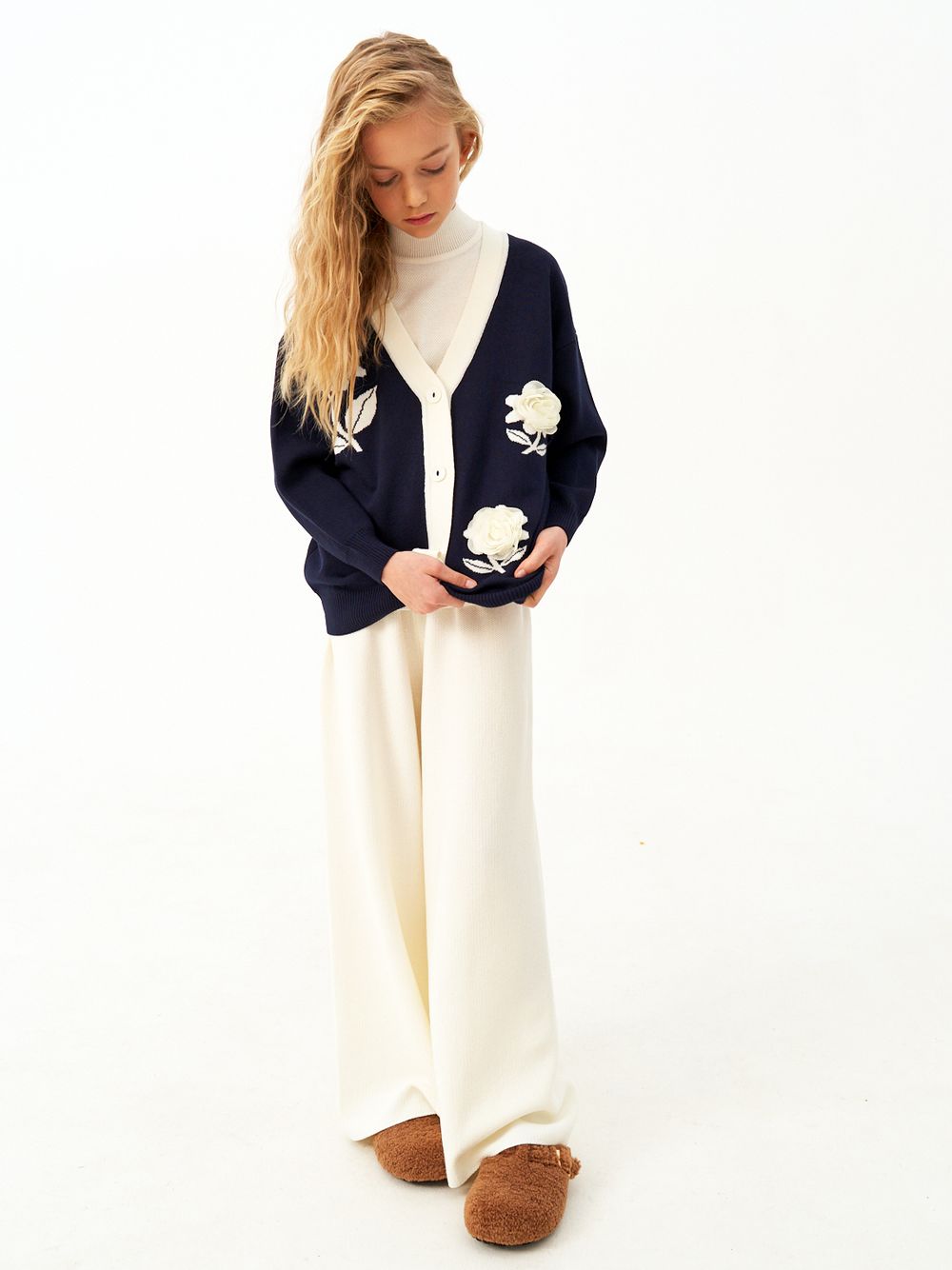 Кардиган для девочки AT1413 синий