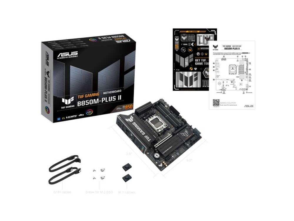 Материнская плата Asus Tuf Gaming B850m-plus II, Socket AM5, AMD B850, mATX, RTL [90MB1MT0-M0EAY0]