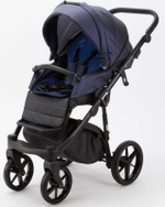 Детская коляска Adamex Bibione Deluxe 2 в 1 BI-SM09 (Т.СИН.ПЕРЛ.ПЕРФ.КОЖА)