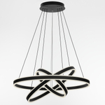 Citilux Дуэт CL719681 LED Люстра подвесная с пультом Чёрная