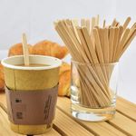 Размешиватель одноразовый деревянный 140 мм, КОМПЛЕКТ 1000 шт., БЕЛЫЙ АИСТ, 607576, 70