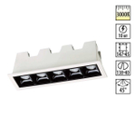 357621 SPOT NT18 488 белый/черный Встраиваемый светильник IP20 LED 3000K 10W 160-265V ANTEY