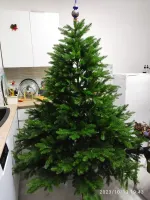 Елка с гирляндой встроенной «Престиж» (Литая хвоя) 215 см / 2,1 м