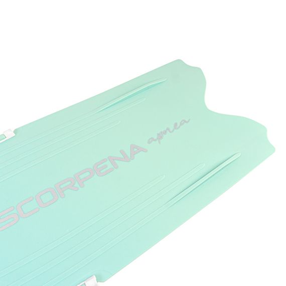 Ласты Scorpena F1 Apnea Soft мятные с белыми калошами