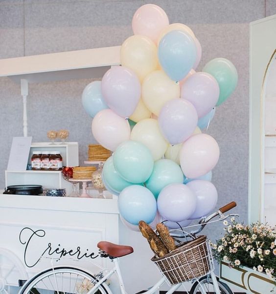 Облако шаров с гелием Макарунс - купить в Москве