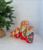 Матрешка 5м 15см нижегородская роспись, интерьерная