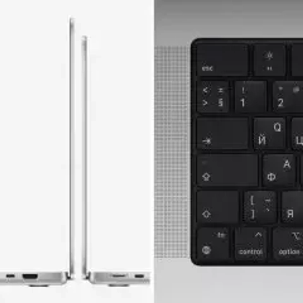 Ноутбук Apple MacBook Pro M1 Pro 10 core 16Gb SSD512Gb/16 core GPU 16.2" Retina XDR (3456x2234) Mac OS silver WiFi BT Cam MK1E3RU/A