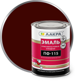 Эмаль ПФ-115 ЛАКРА глянцевая цвет шоколадно-коричневый (1кг)