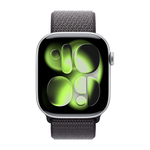 Умные часы Apple Watch Series 11 GPS, 46mm, Silver Aluminium Case with Dark Gray Sport Loop