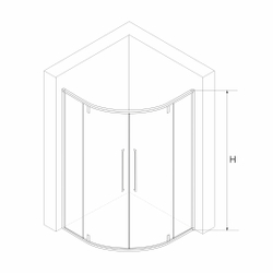 Душевой уголок RGW SV-53 (Прозрачное, 800x800)