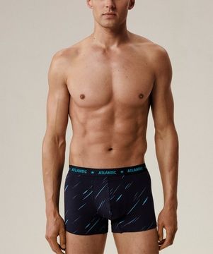 Трусы мужские боксеры (3шт), Atlantic 3MH-224, хлопок, темно-синий