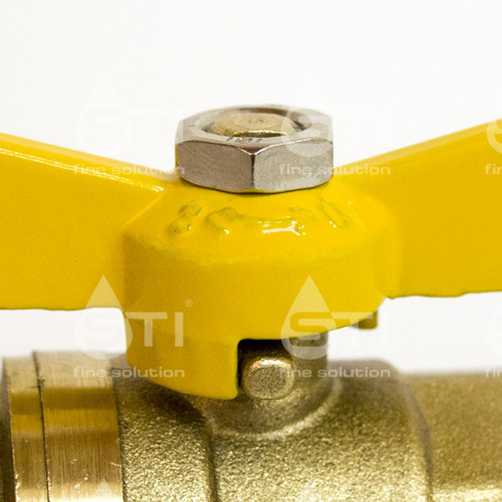 Кран шаровой газовый STI ГГ бабочка 15