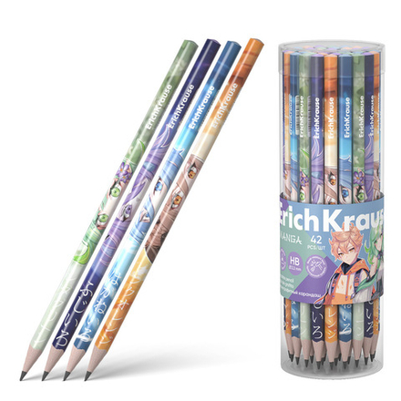 Карандаш Manga, трехгранный, HB , тубус